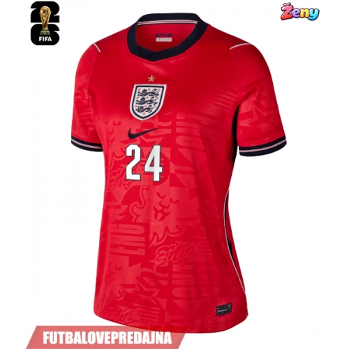 Lacne Ženy Futbalové dres Anglicko Reece James #24 MS 2026 Krátky Rukáv - Preč